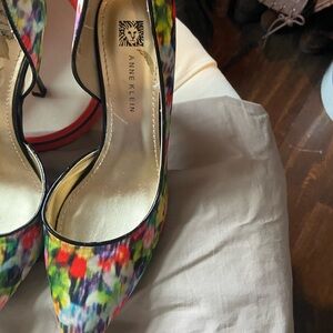 Anne Klein Red and Pink High Heeled Pumps
